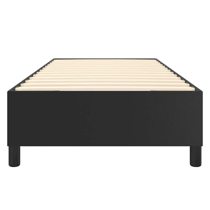Struttura Letto a Rete a Molle Nero 80x200 cm in Similpelle