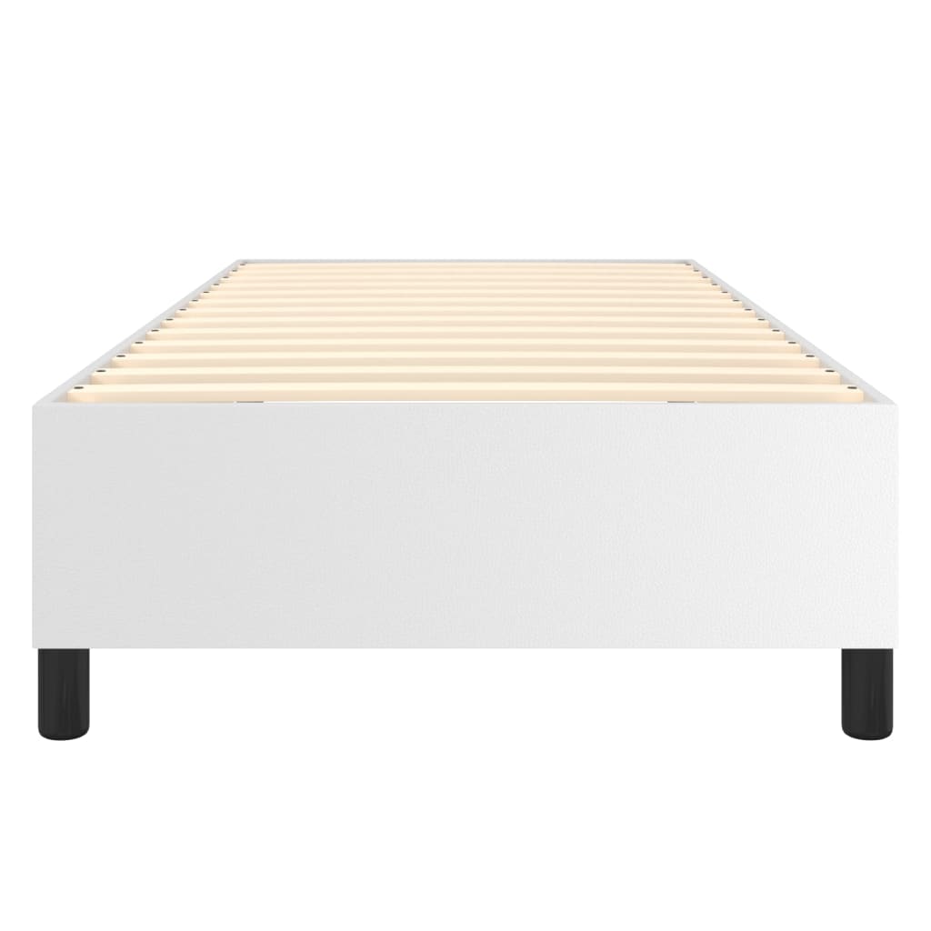 Struttura Letto a Rete a Molle Bianco 80x200 cm in Similpelle - homemem39