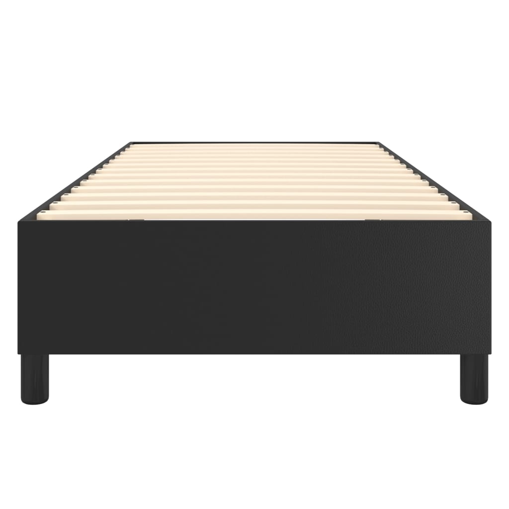 Struttura Letto a Rete a Molle Nero 90x190 cm in Similpelle | homemem39