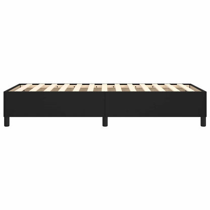 Struttura Letto a Rete a Molle Nero 90x190 cm in Similpelle