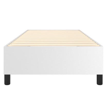 Struttura Letto a Rete a Molle Bianco 90x190 cm in Similpelle - homemem39