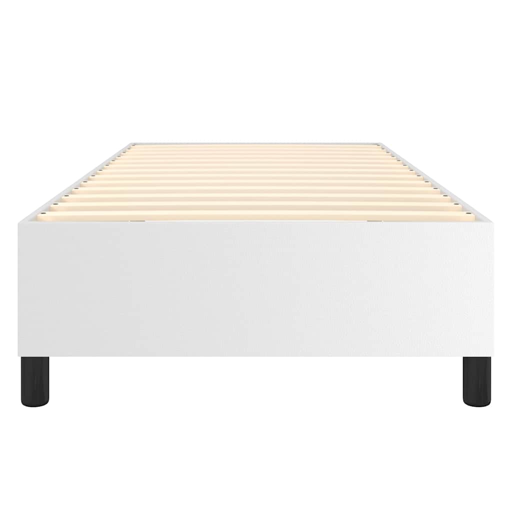 Struttura Letto a Rete a Molle Bianco 90x190 cm in Similpelle