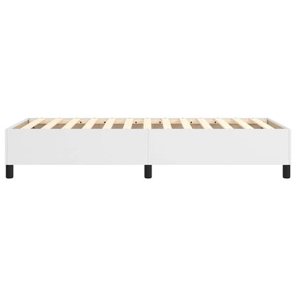 Struttura Letto a Rete a Molle Bianco 90x190 cm in Similpelle
