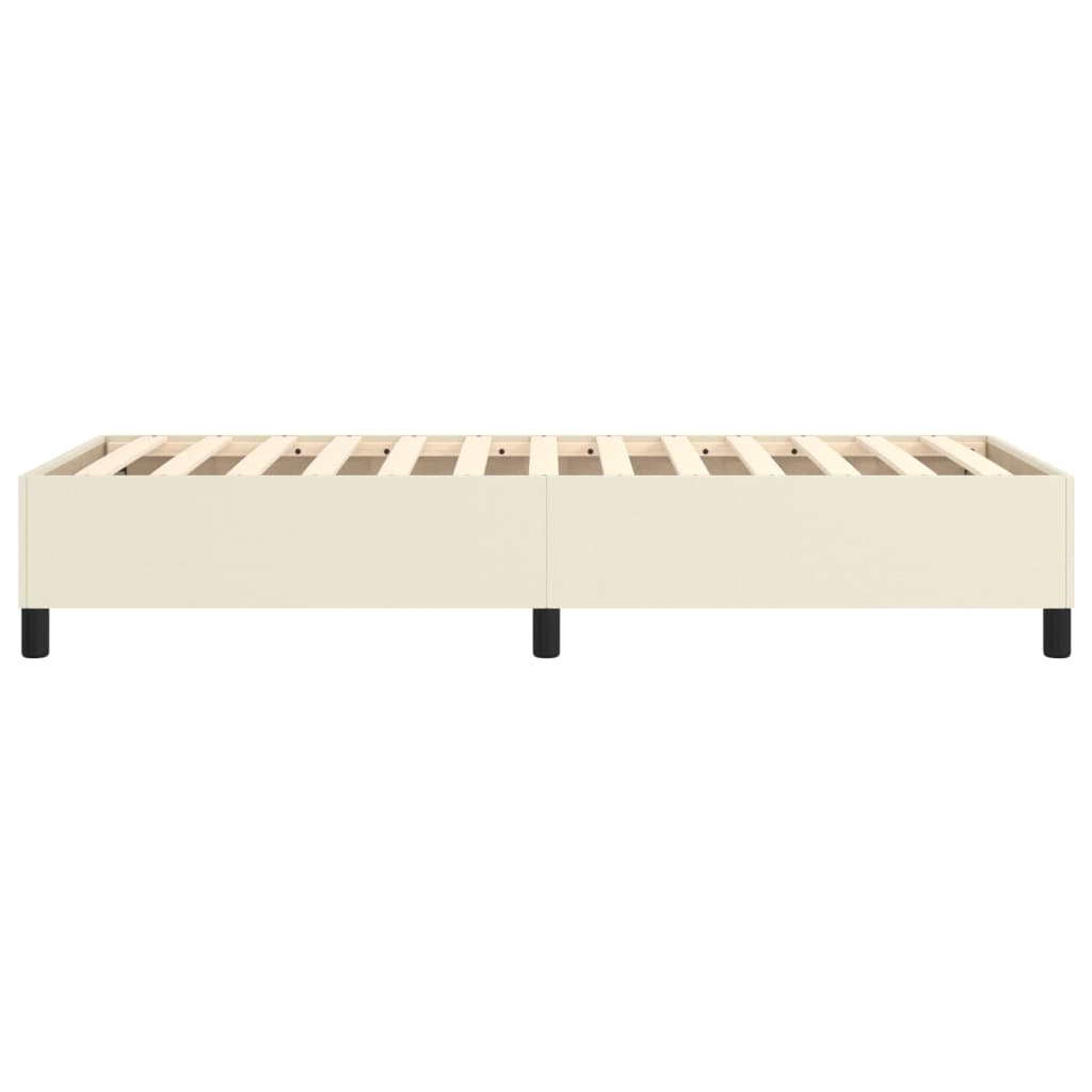 Struttura Letto a Rete a Molle Crema 90x190 cm in Similpelle | homemem39