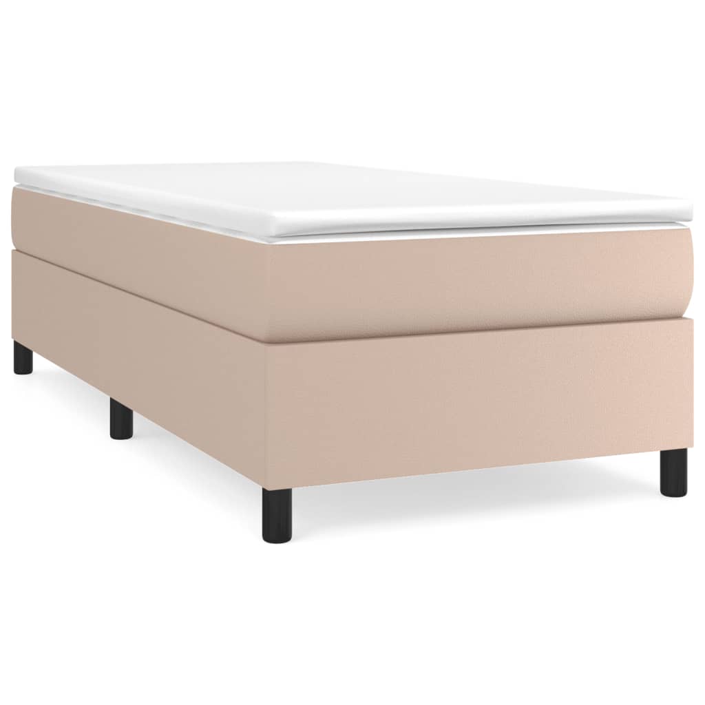 Struttura Letto a Rete a Molle Cappuccino 90x190 cm in Similpelle | homemem39