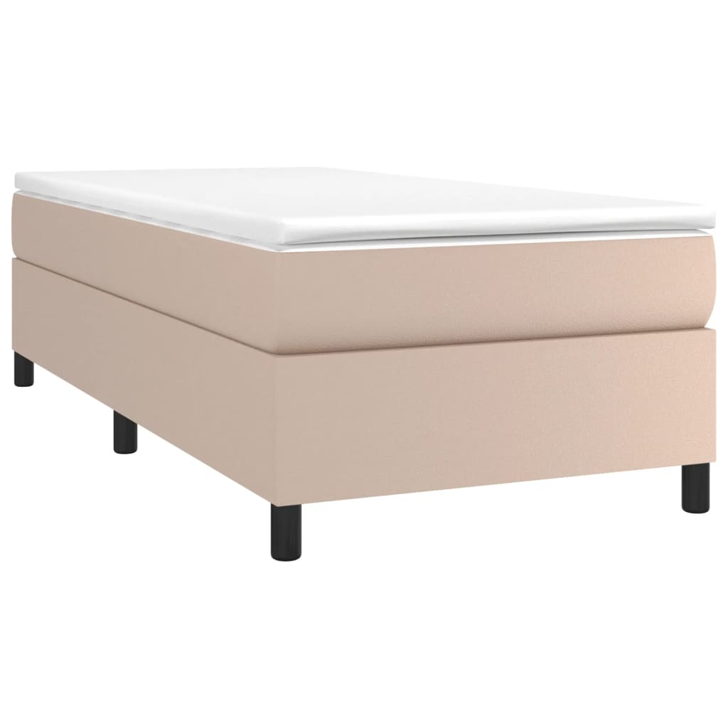 Struttura Letto a Rete a Molle Cappuccino 90x190 cm in Similpelle | homemem39