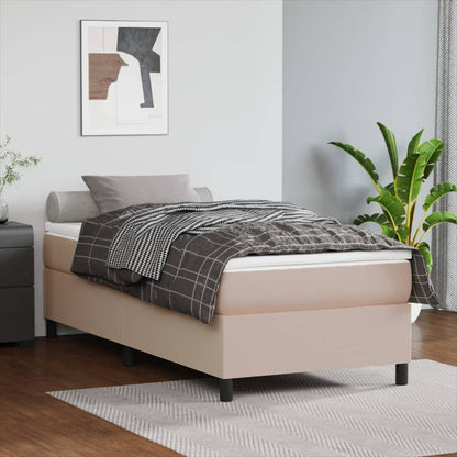 Struttura Letto a Rete a Molle Cappuccino 90x190 cm in Similpelle | homemem39