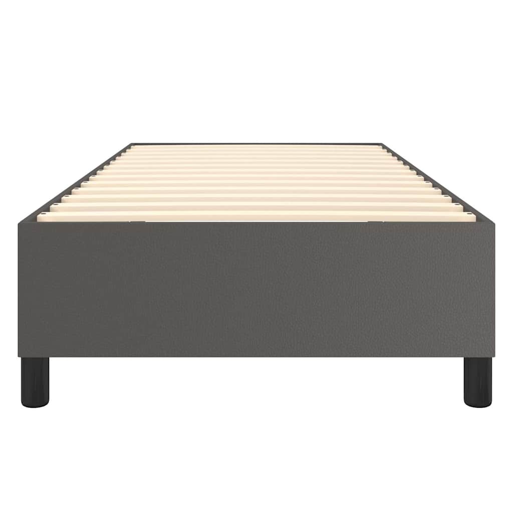 Struttura Letto a Rete a Molle Grigio 100x200 cm in Similpelle