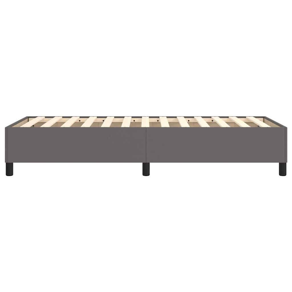 Struttura Letto a Rete a Molle Grigio 100x200 cm in Similpelle