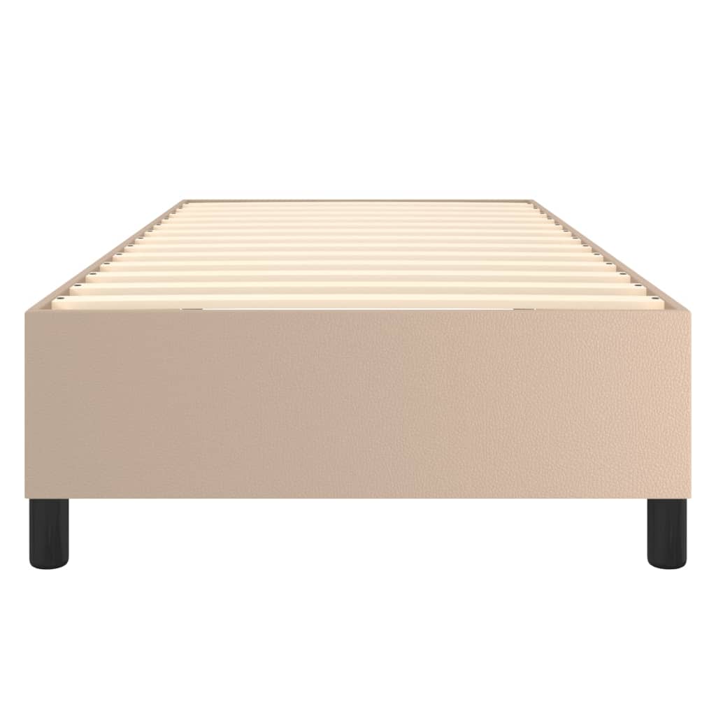 Struttura Letto a Rete a Molle Cappuccino 100x200 cm in Similpelle | homemem39