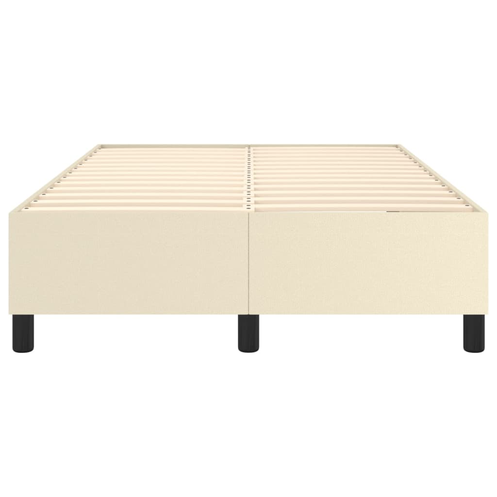 Struttura Letto a Rete a Molle Crema 120x200 cm in Similpelle - homemem39