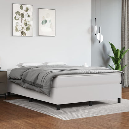 Struttura Letto a Rete a Molle Bianco 140x190 cm in Similpelle - homemem39