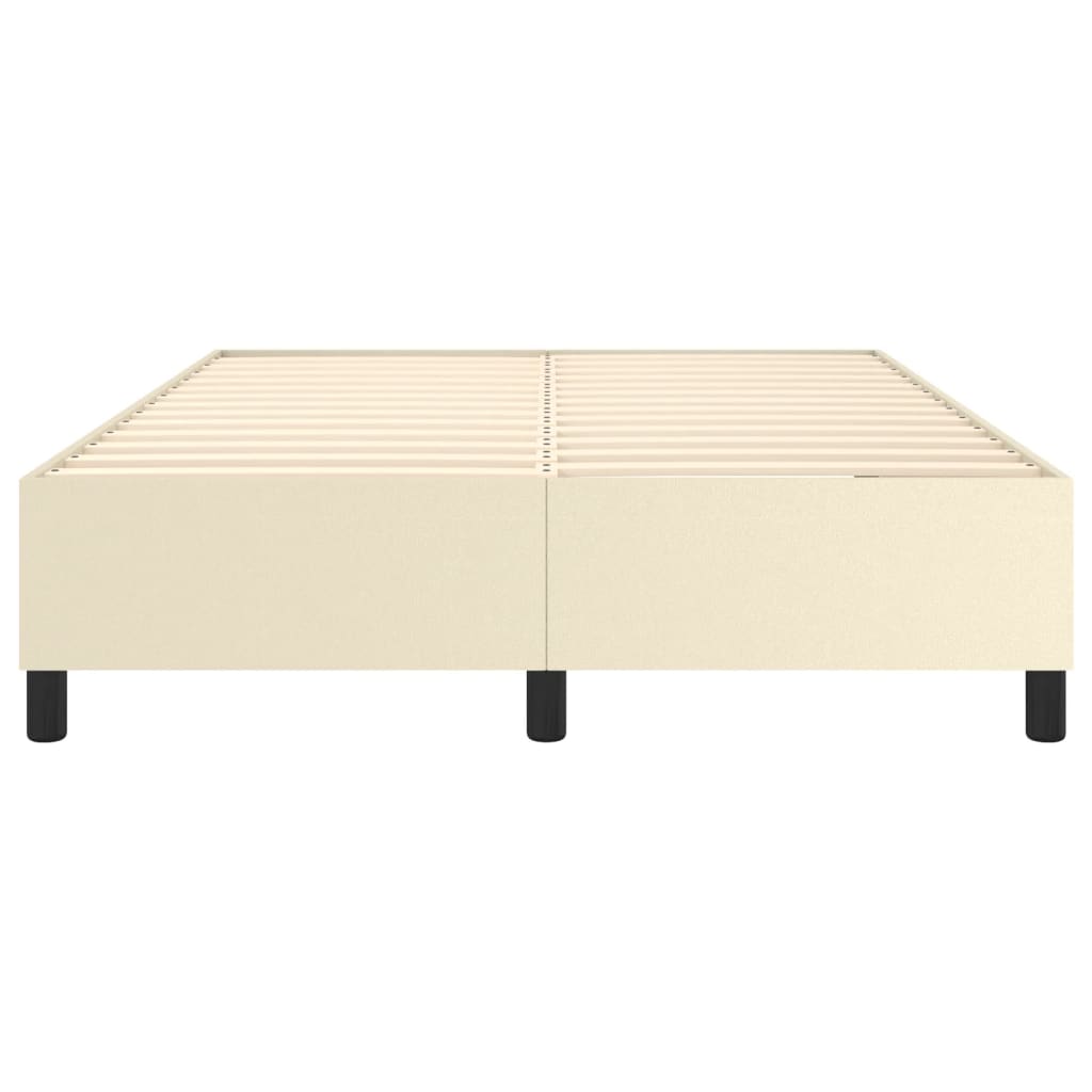Struttura Letto a Rete a Molle Crema 140x190 cm in Similpelle | homemem39