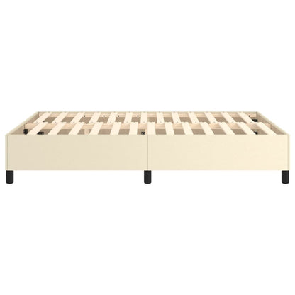 Struttura Letto a Rete a Molle Crema 140x190 cm in Similpelle | homemem39