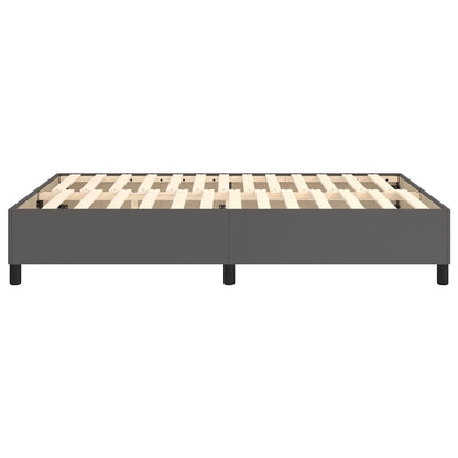 Struttura Letto a Rete a Molle Grigio 140x190 cm in Similpelle