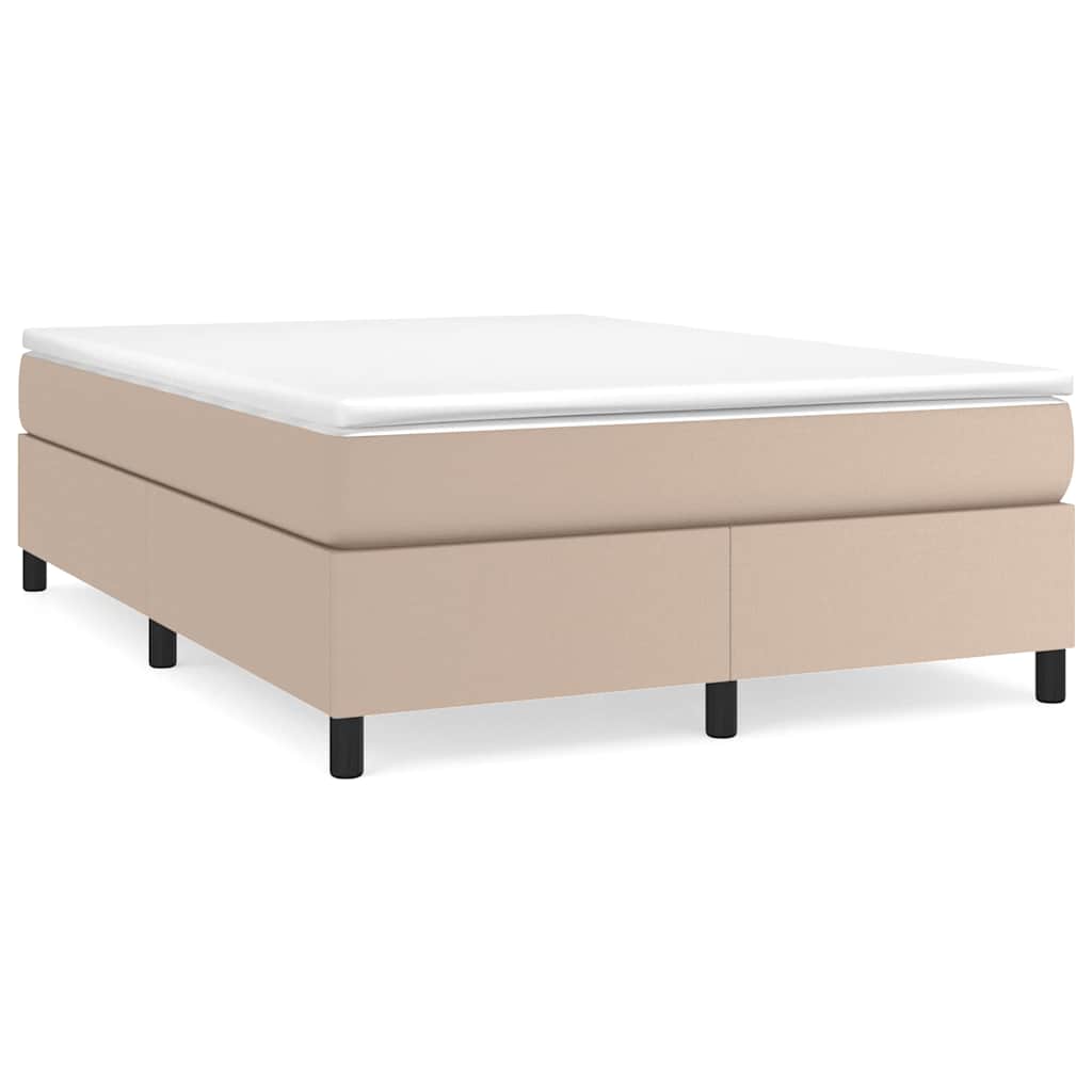 Struttura Letto a Rete a Molle Cappuccino Similpelle