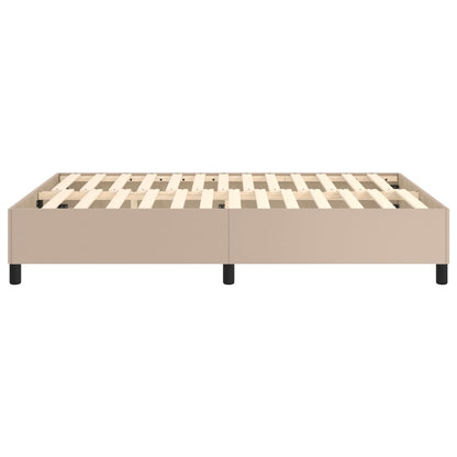 Struttura Letto a Rete a Molle Cappuccino 140x190 cm in Similpelle - homemem39