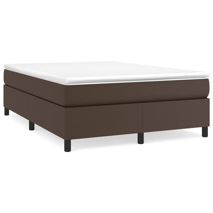 Struttura Letto a Rete a Molle Marrone 140x200 cm in Similpelle | homemem39