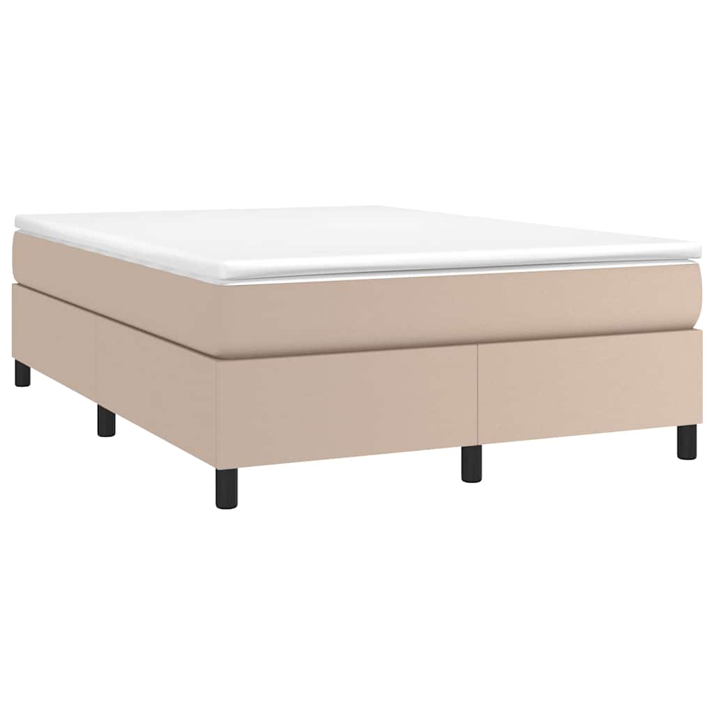 Struttura Letto a Rete a Molle Cappuccino Similpelle