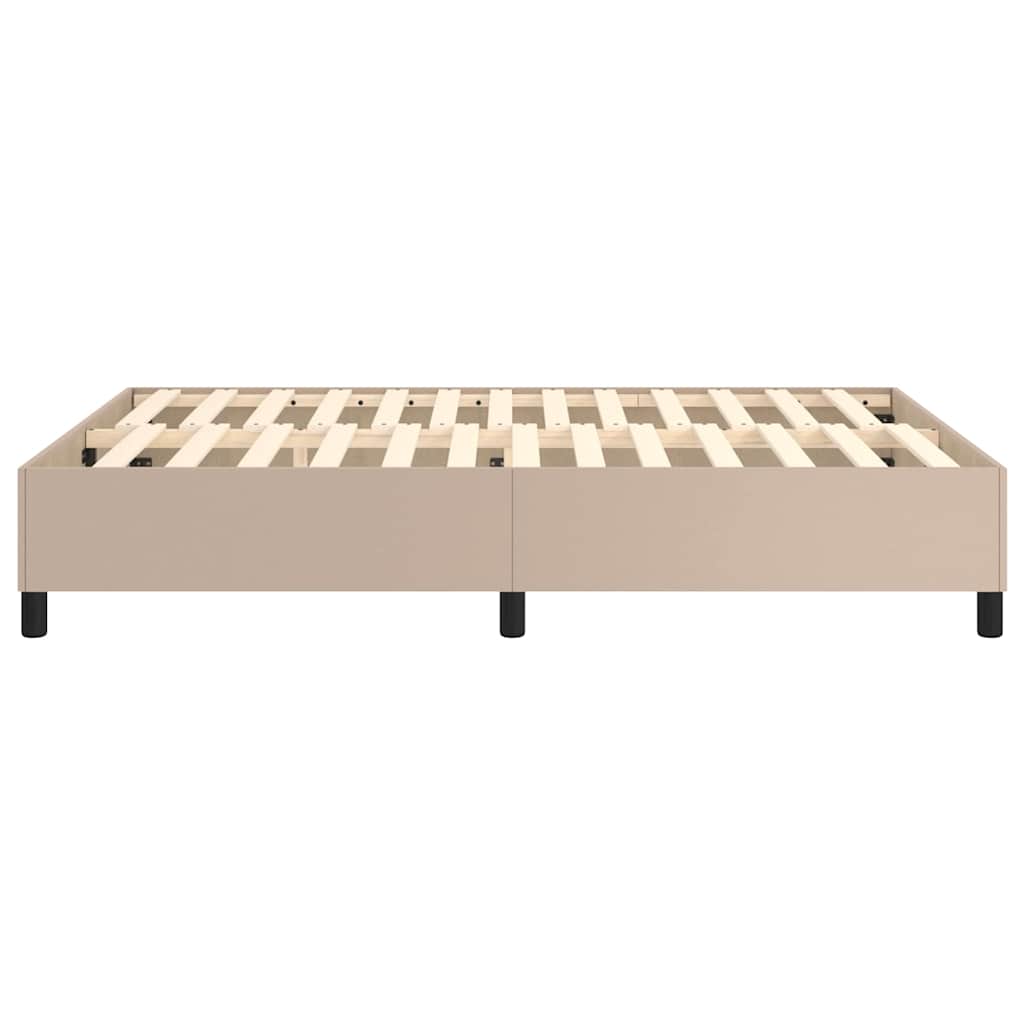 Struttura Letto a Rete a Molle Cappuccino Similpelle