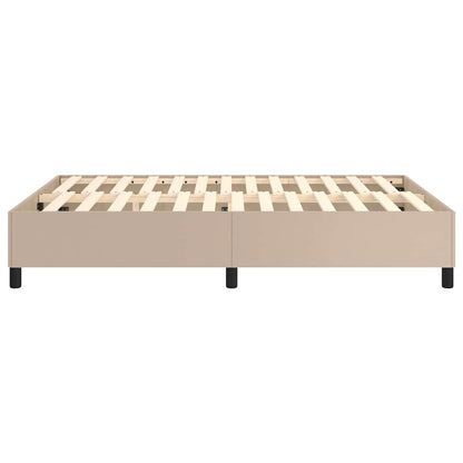Struttura Letto a Rete a Molle Cappuccino Similpelle