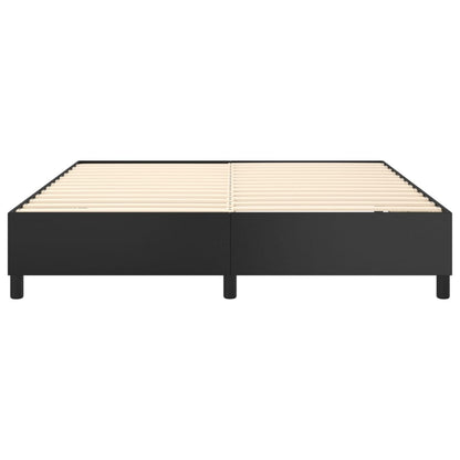 Struttura Letto a Rete a Molle Nero 160x200 cm in Similpelle | homemem39