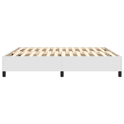 Struttura Letto a Rete a Molle Bianco 160x200 cm in Similpelle