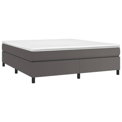 Struttura Letto a Rete a Molle Grigio 160x200 cm in Similpelle | homemem39