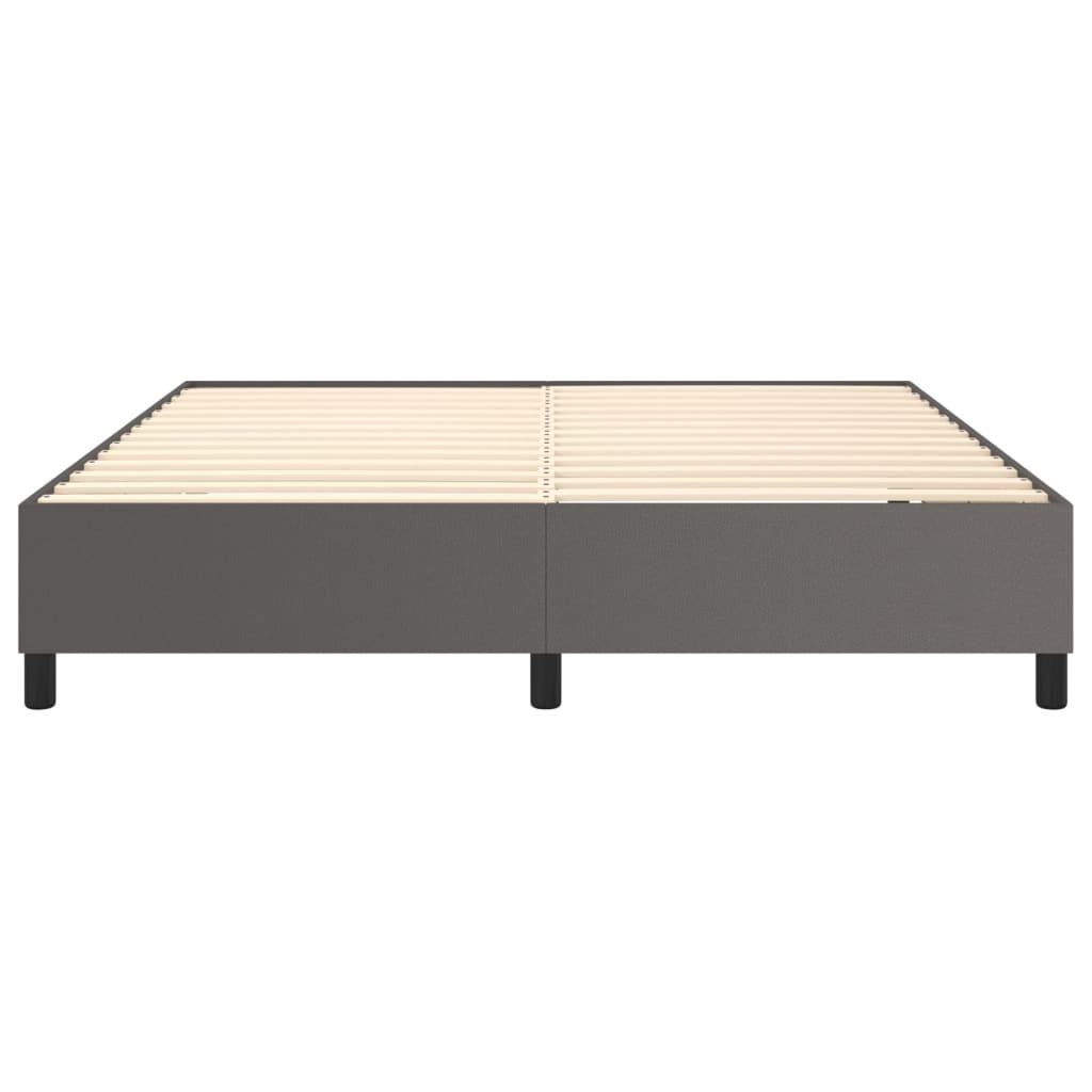 Struttura Letto a Rete a Molle Grigio 160x200 cm in Similpelle | homemem39