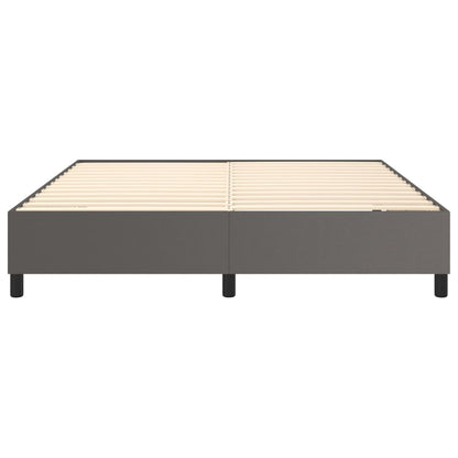 Struttura Letto a Rete a Molle Grigio 160x200 cm in Similpelle | homemem39