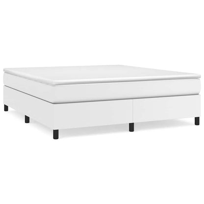 Struttura Letto a Rete a Molle Bianco 180x200 cm in Similpelle