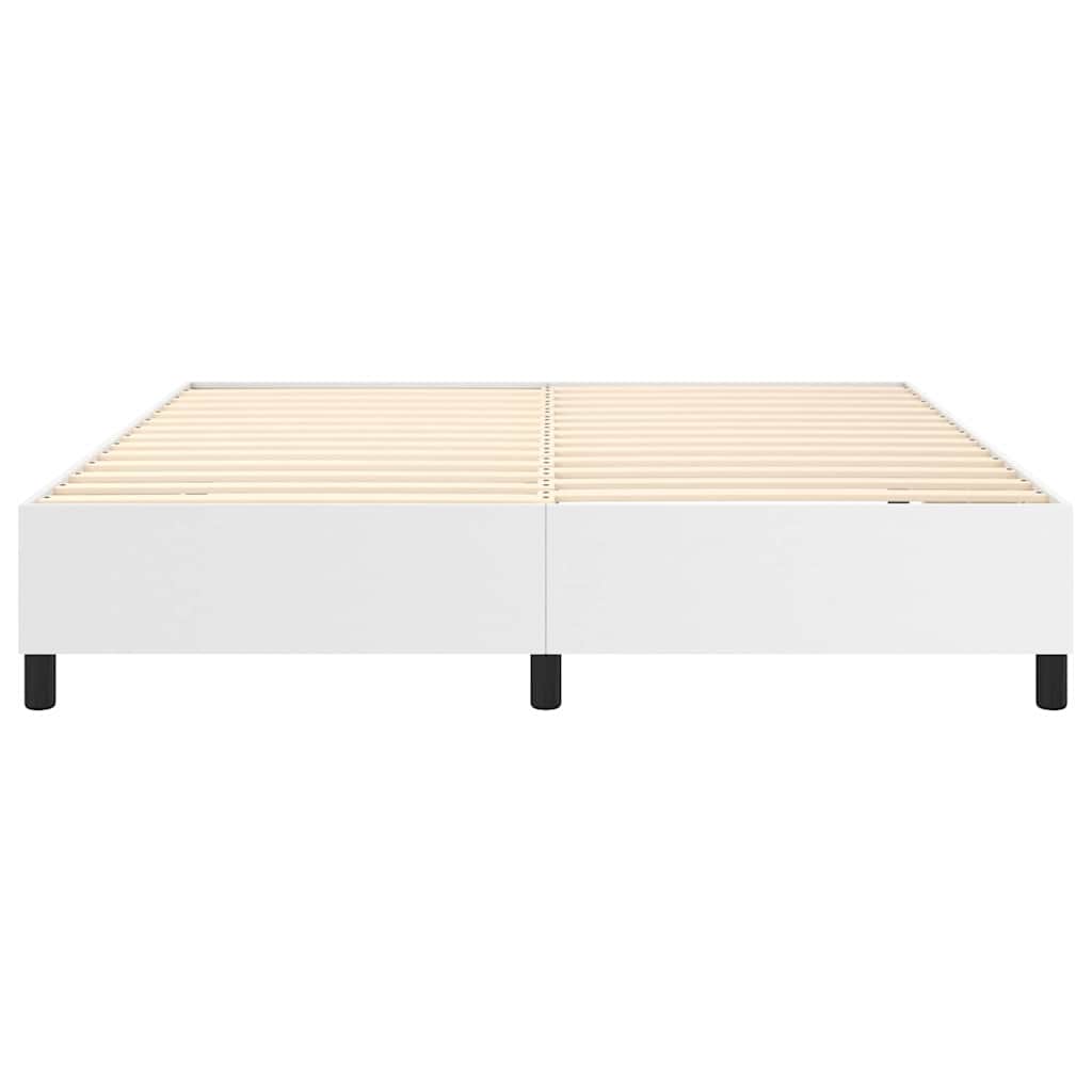 Struttura Letto a Rete a Molle Bianco 180x200 cm in Similpelle