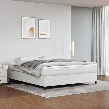 Struttura Letto a Rete a Molle Bianco 180x200 cm in Similpelle - homemem39
