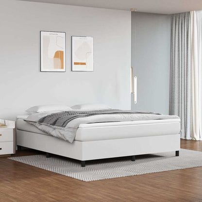 Struttura Letto a Rete a Molle Bianco 180x200 cm in Similpelle