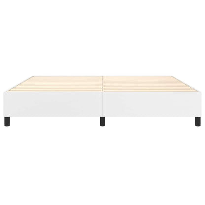 Struttura Letto a Rete a Molle Bianco 200x200 cm in Similpelle