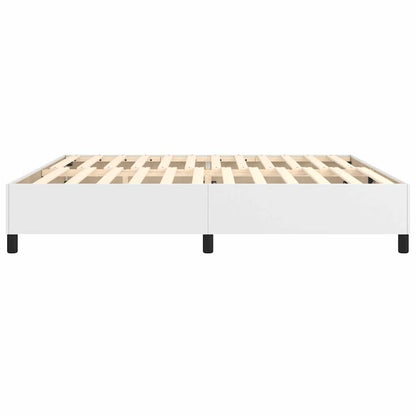 Struttura Letto a Rete a Molle Bianco 200x200 cm in Similpelle