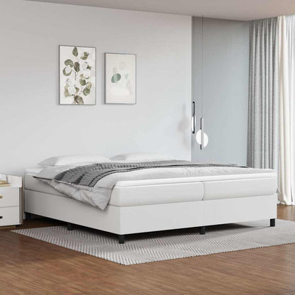 Struttura Letto a Rete a Molle Bianco 200x200 cm in Similpelle