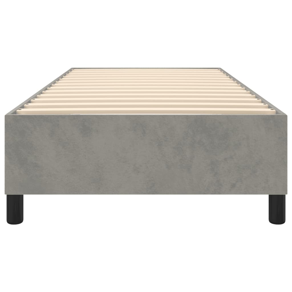 Struttura Letto a Rete a Molle Grigio Chiaro 80x200 cm Velluto - homemem39