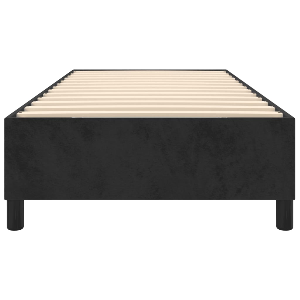Struttura Letto a Rete a Molle Nero 80x200 cm in Velluto - homemem39