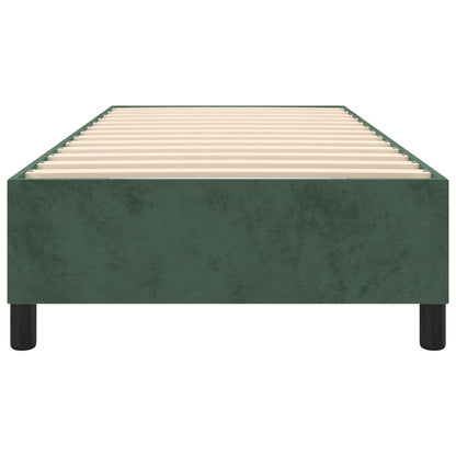 Struttura Letto a Rete a Molle Verde Scuro 80x200 cm in Velluto - homemem39