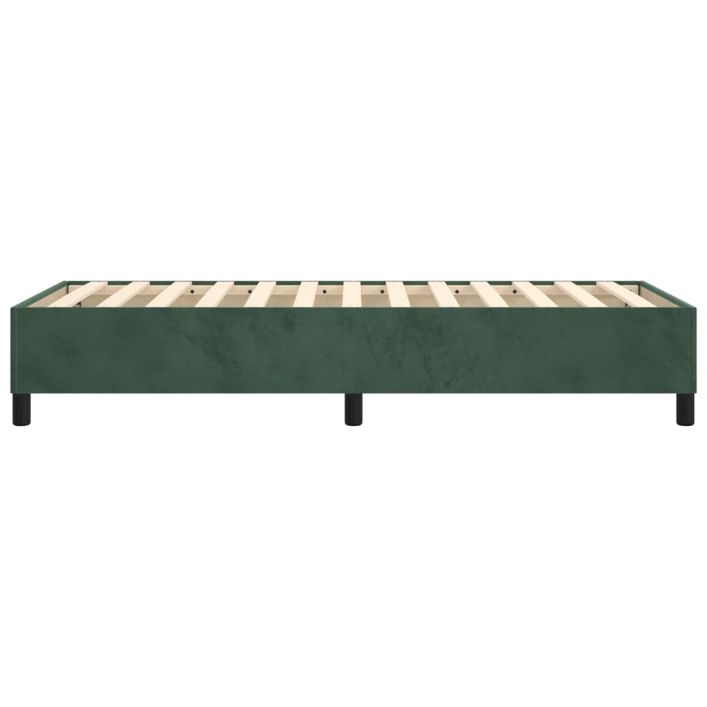Struttura Letto a Rete a Molle Verde Scuro 80x200 cm in Velluto - homemem39