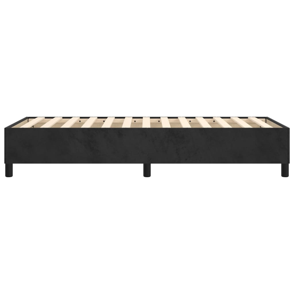 Struttura Letto a Rete a Molle Nero 90x190 cm in Velluto - homemem39