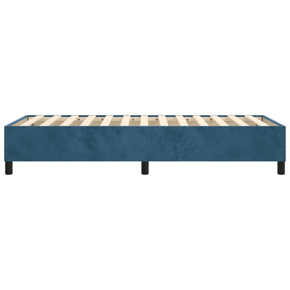 Struttura Letto a Rete a Molle Blu Scuro 90x190 cm in Velluto - homemem39