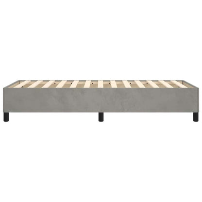 Struttura Letto a Rete a Molle Grigio Chiaro 90x200 cm Velluto