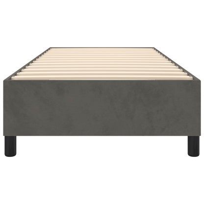 Struttura Letto a Rete a Molle Grigio Scuro 90x200 cm Velluto | homemem39