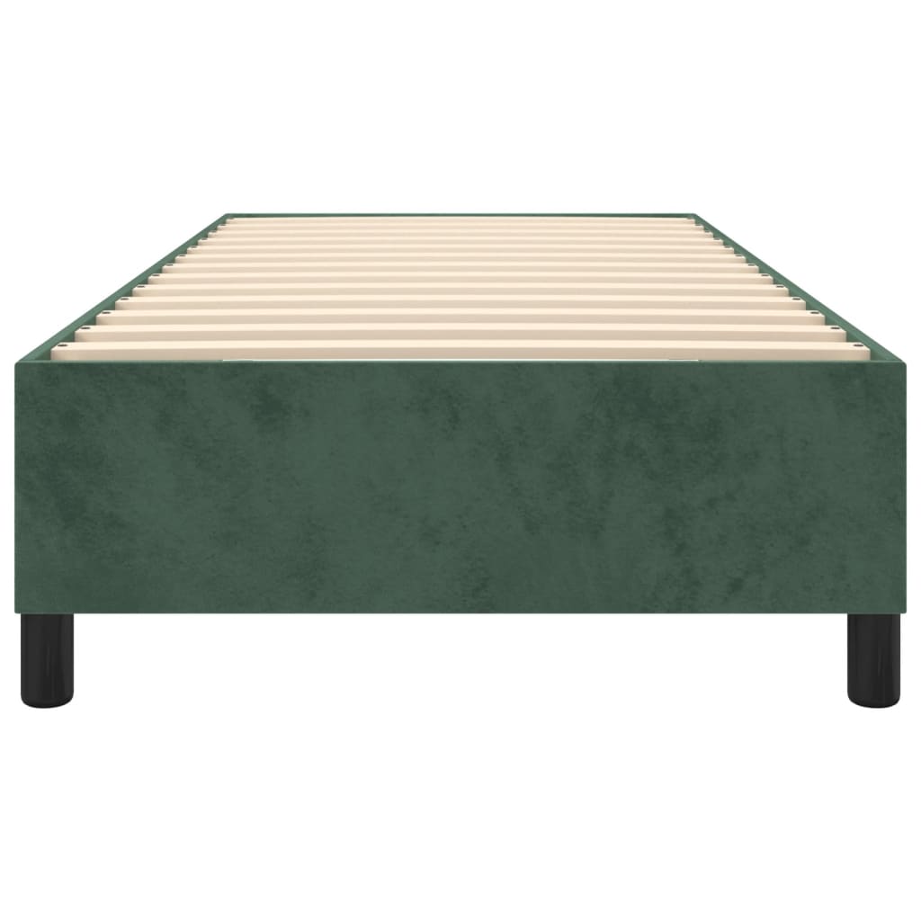 Struttura Letto a Rete a Molle Verde Scuro 90x200 cm in Velluto - homemem39