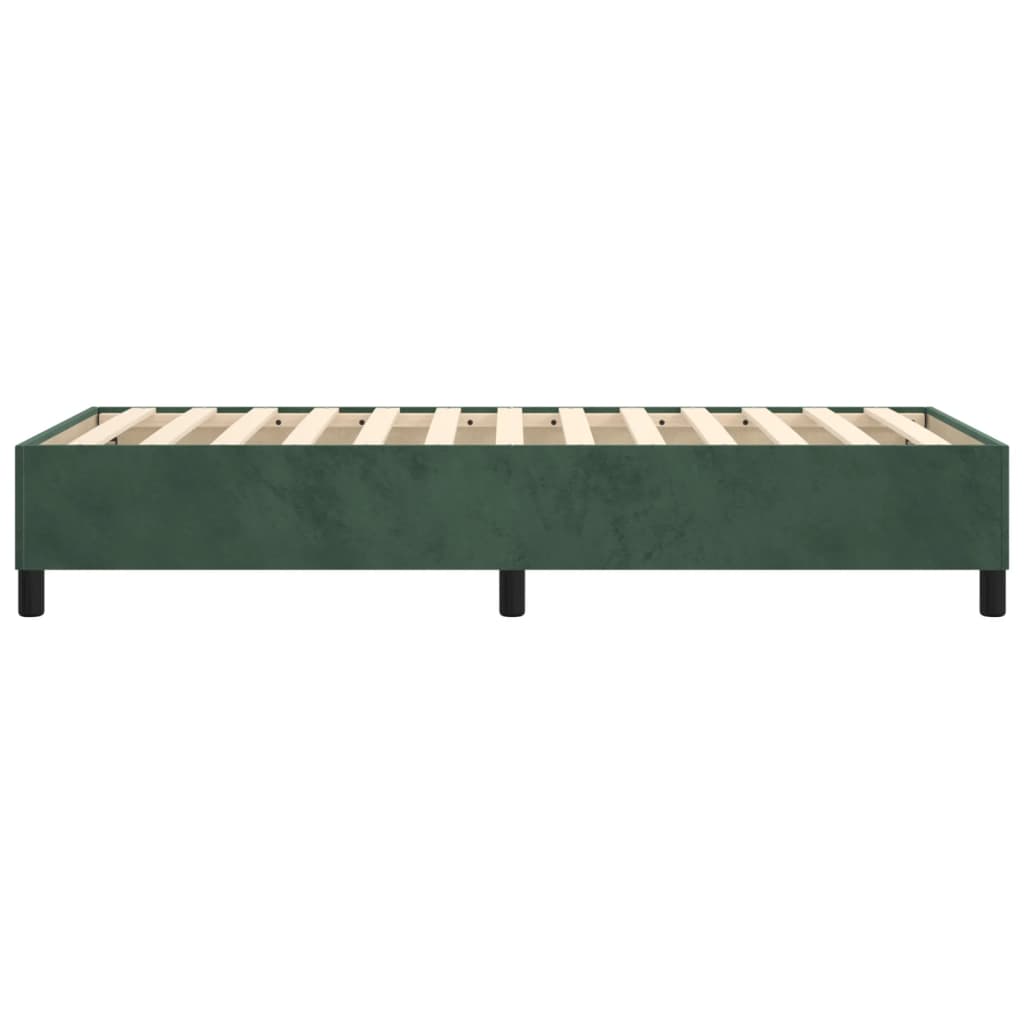 Struttura Letto a Rete a Molle Verde Scuro 90x200 cm in Velluto - homemem39