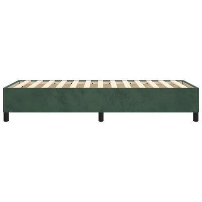 Struttura Letto a Rete a Molle Verde Scuro 90x200 cm in Velluto - homemem39