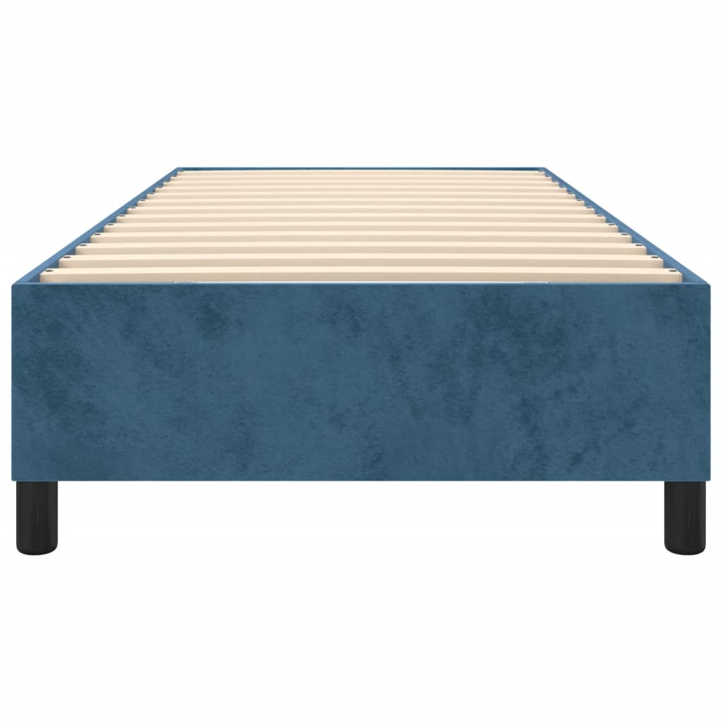 Struttura Letto a Rete a Molle Blu Scuro 90x200 cm in Velluto - homemem39