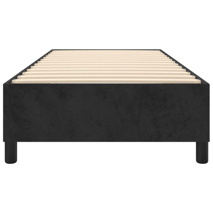 Struttura Letto a Rete a Molle Nero 100x200 cm in Velluto - homemem39